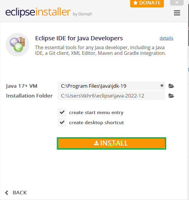 Eclipseをインストール